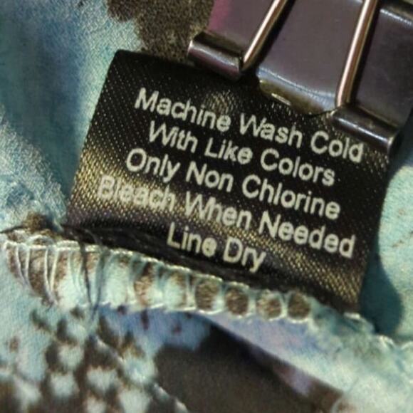 Jennifer & Grace Tunic Top Women Large Blue Brown Snake Print 3/4 Button Nature - Picture 11 of 13